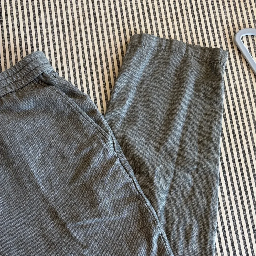 36x32 Men's green/grey Casual linen Drawstring Pants